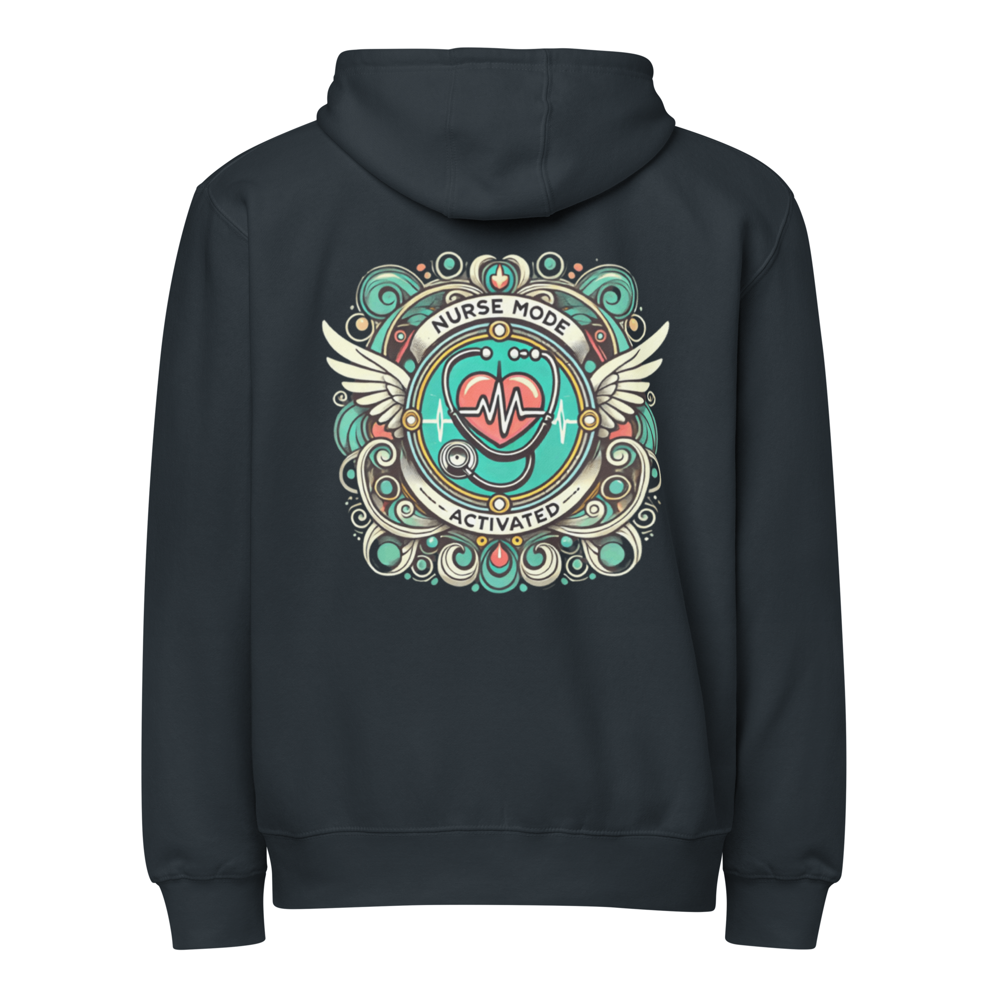 Premium full zip hoodie - Nurse Activated - Image 5